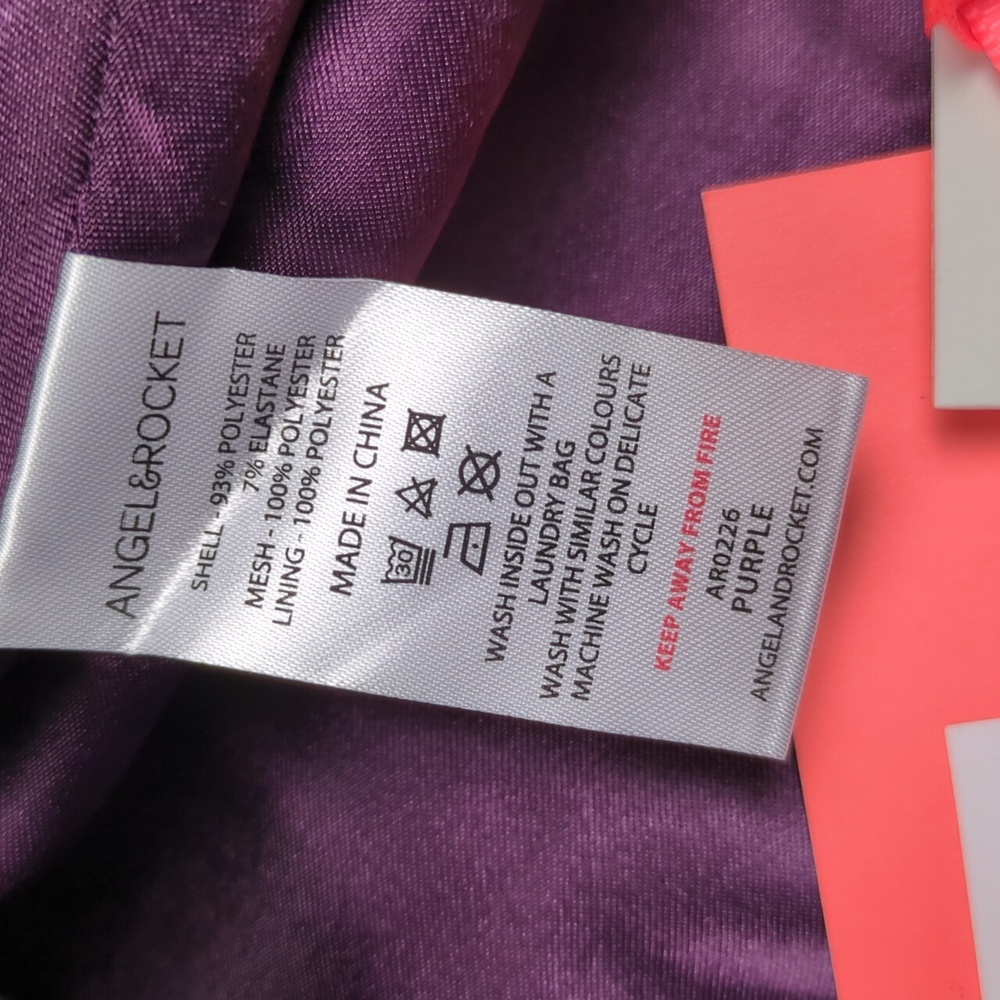 Angel & Rocket Purple Velvet Diamante Studs Puff Sleeve Dress - Size 6 - Picture 2 of 13